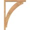 Ekena Millwork Thorton Block Smooth Bracket w/ Offset Brace, Western Red Cedar, 3 1/2"W x 22"D x 30"H BKT0402X22X30THR05SWR - alternate 3